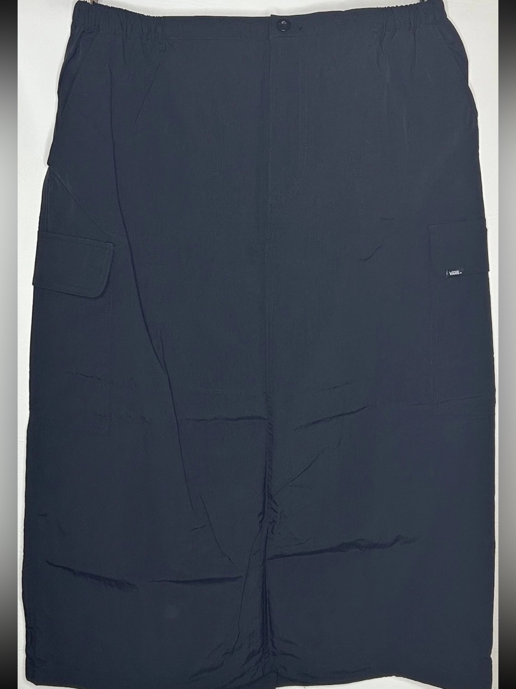 Vans Womens Nylon Long Black Skate Skirt Rare Sz Large Brand New W/Tags
